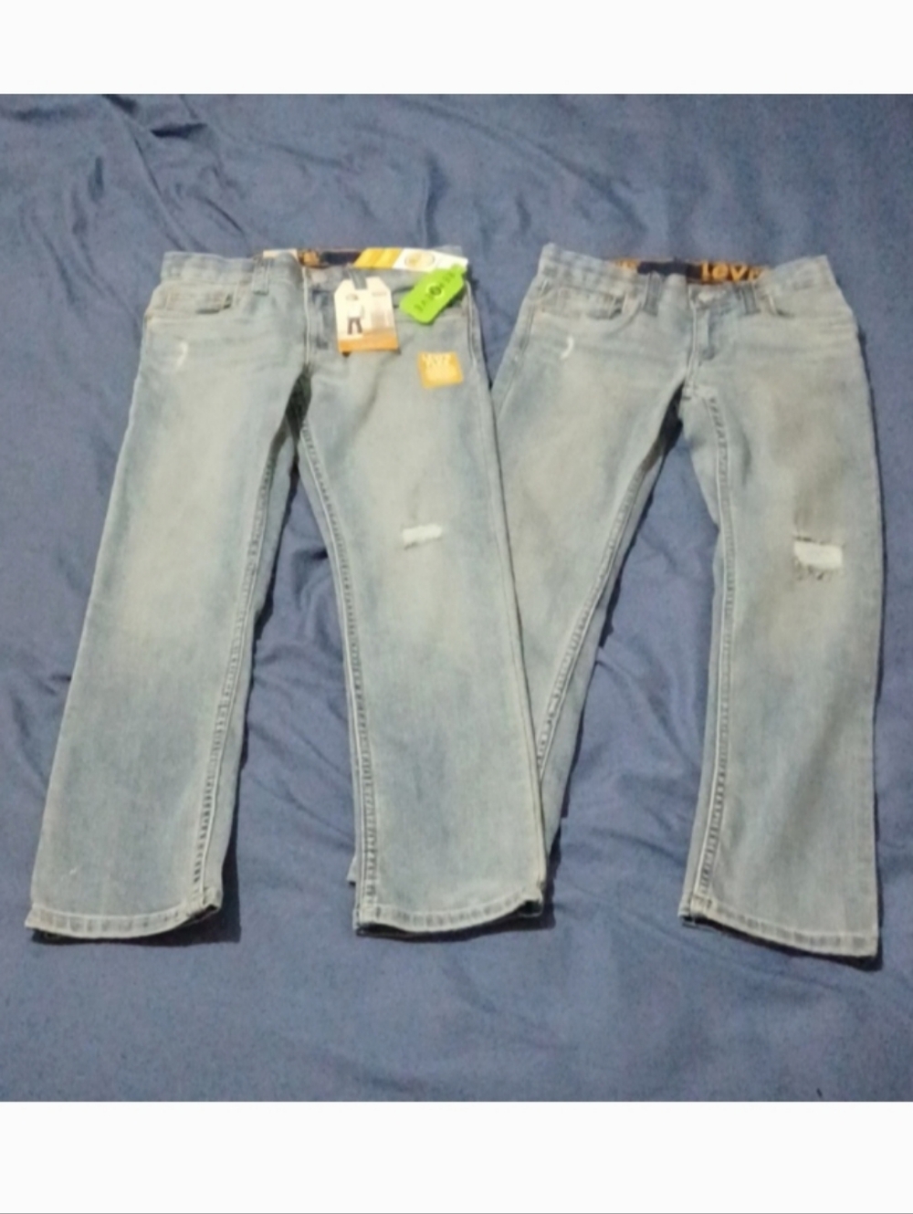 NWT Bundle Of 2 Levi's 510 Blue Jeans Bottoms Size 7X